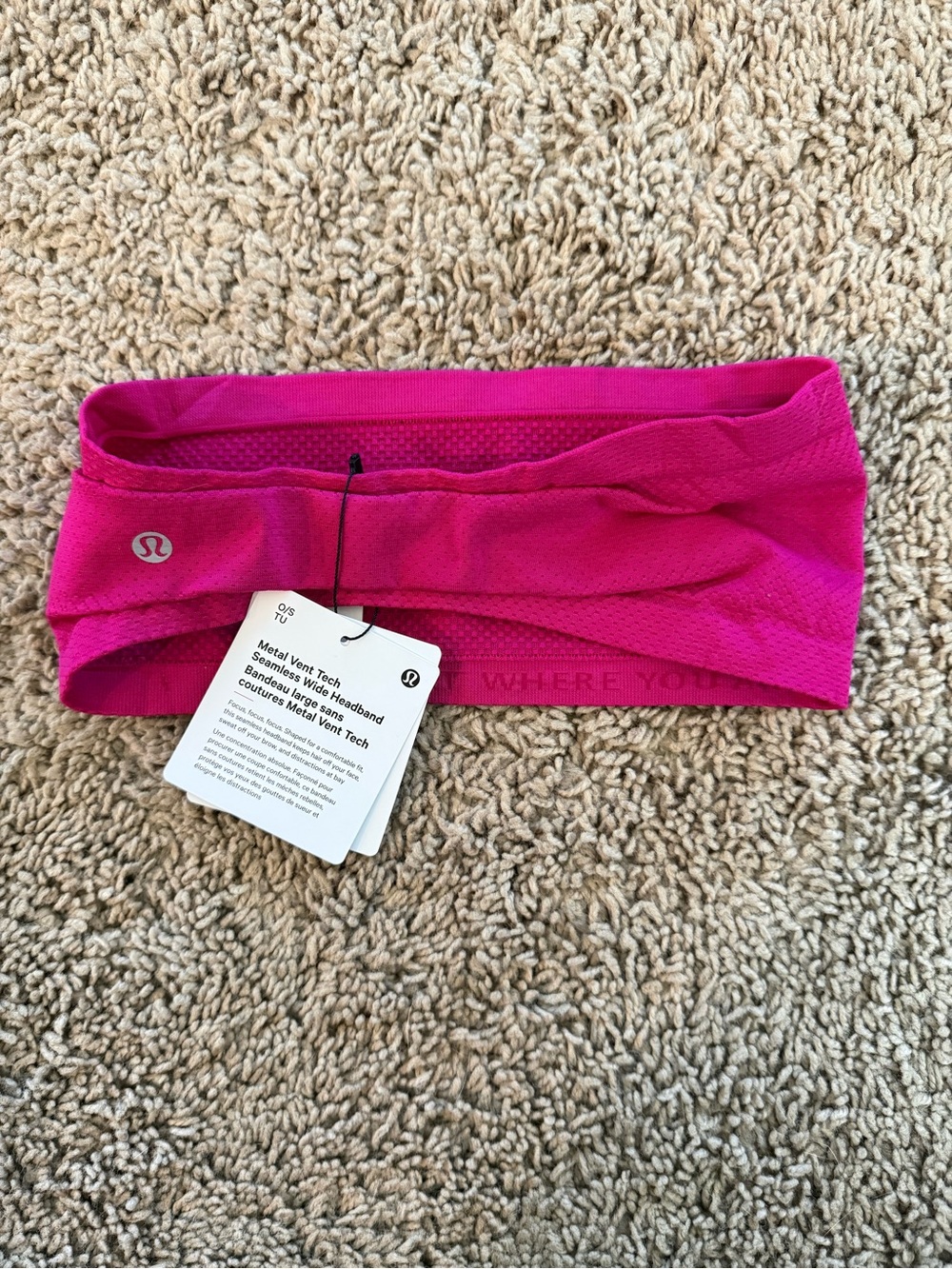 Pink Twist Headband vent tech